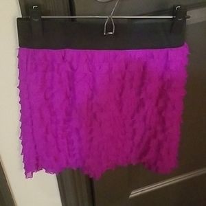 Free People Magenta Miniskirt
